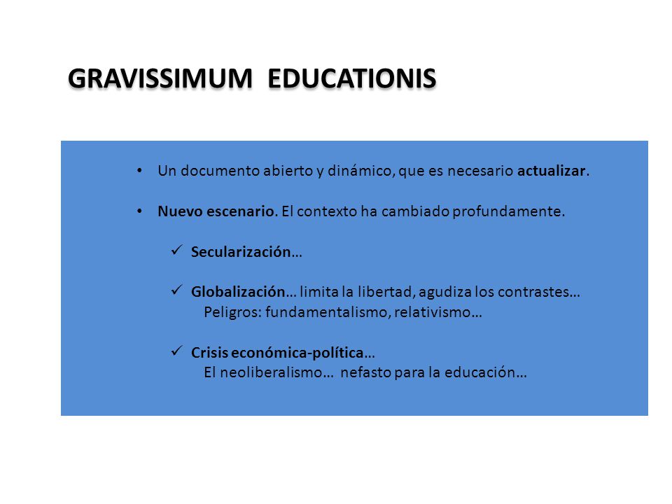 gravissimum educationis
